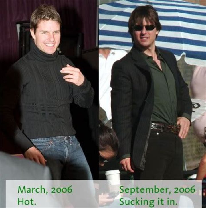 Tom Cruise gained some weight