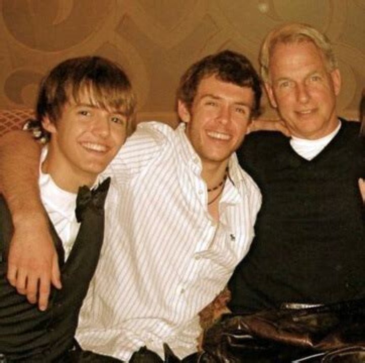 Ty Christian Harmon with his father, Mark Harmon