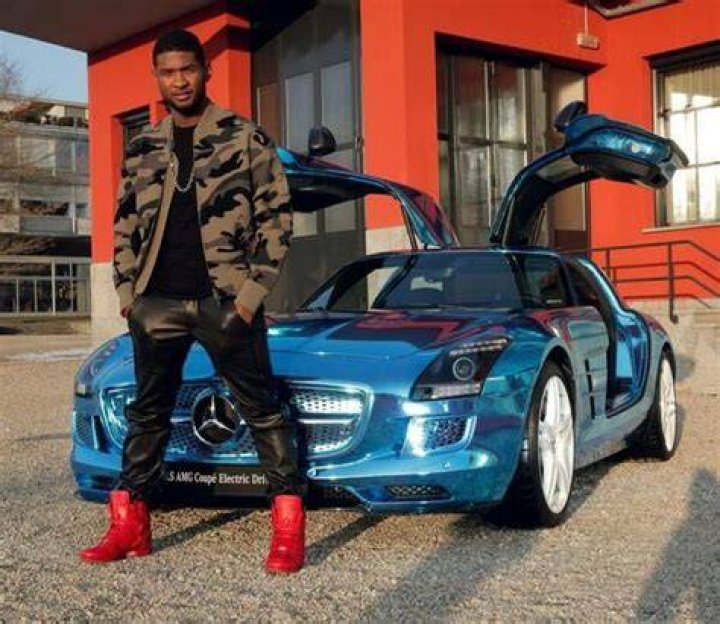 Usher With His Mercedes AMG