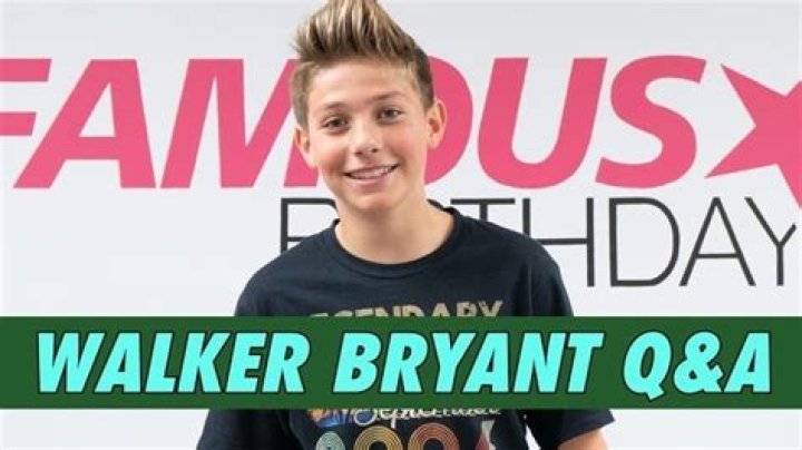 Walker Bryant Q&A (2019) | Famous Birthdays
