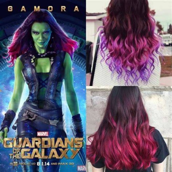 What color is gamora hair?