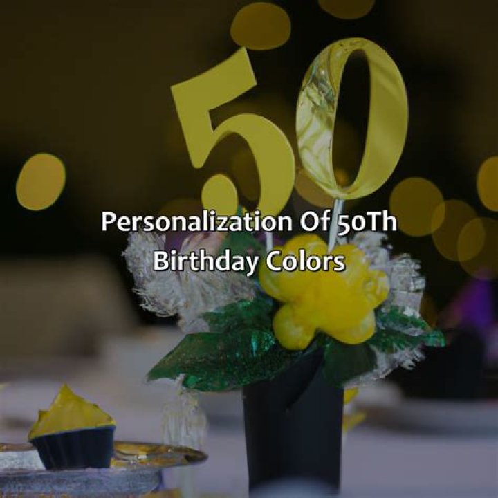 What colors represent 50th birthday?