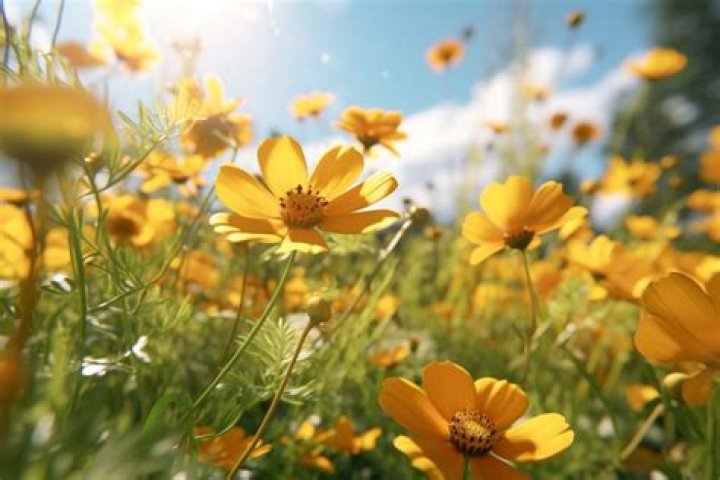 What does a yellow flower mean?