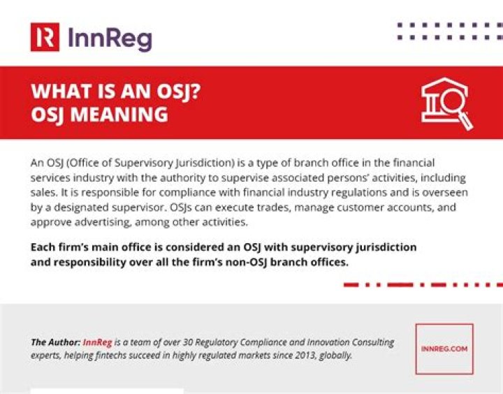What does an OSJ manager do?