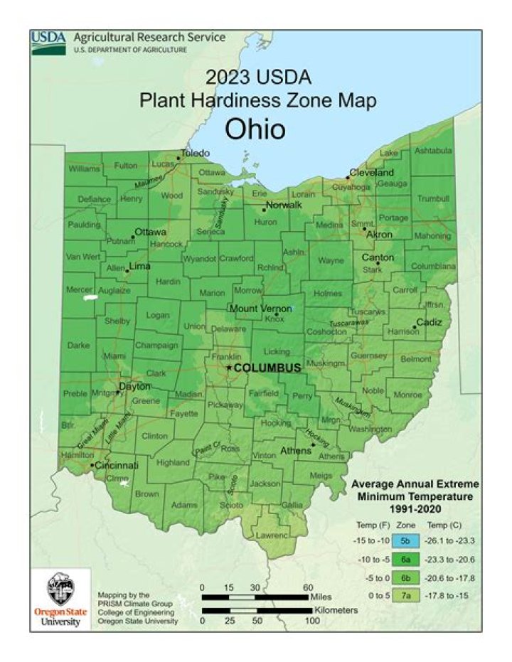 What garden zone is Northeast Ohio?
