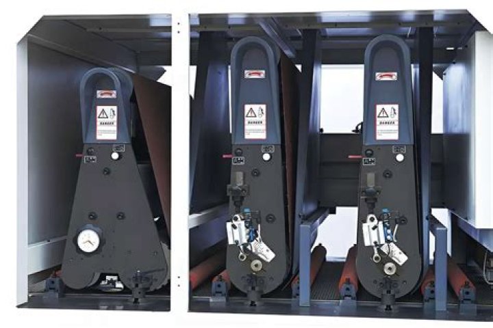 What is a wide belt sander used for?