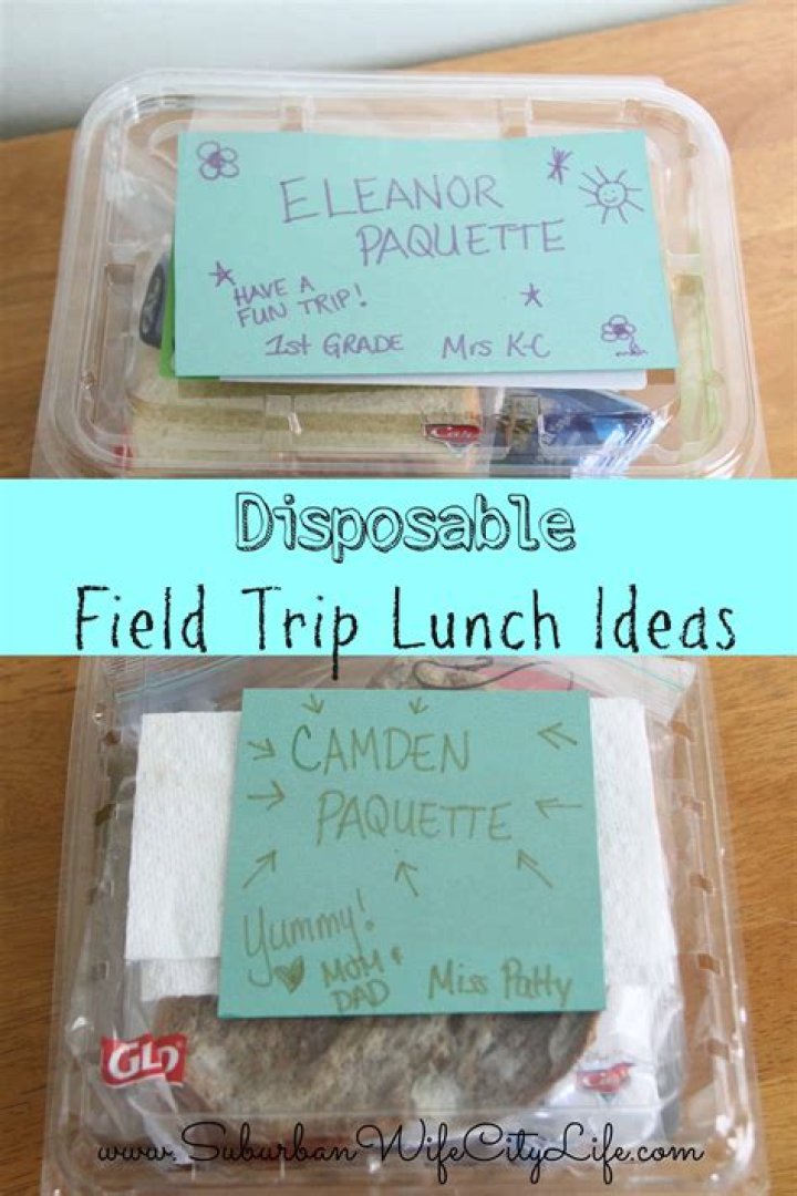 What should I pack for field trip lunch?