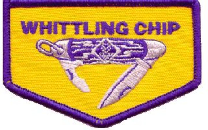 Where does the whittling chip badge go?