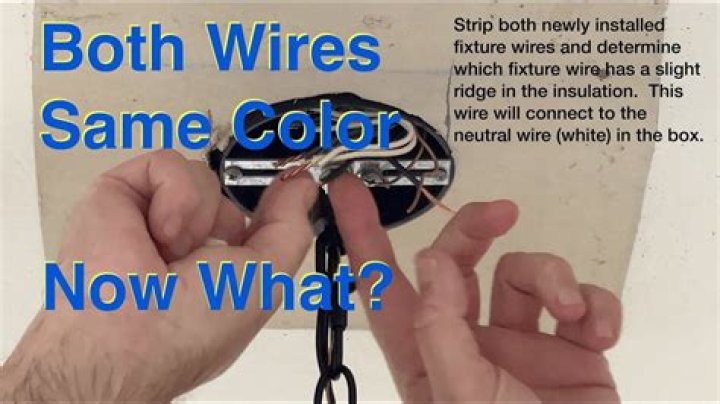 Which wire is hot when both are white?
