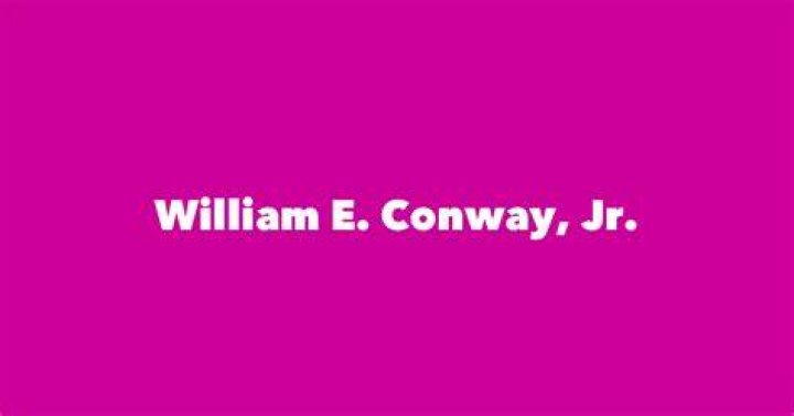 Who Is William E. Conway Jr. First Wife?