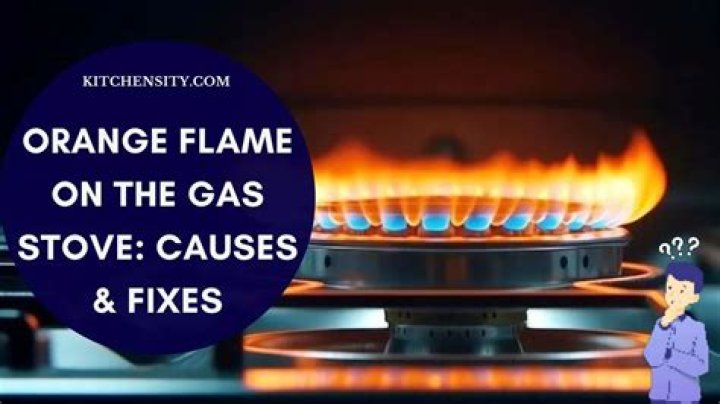 Why is my gas oven flame orange?