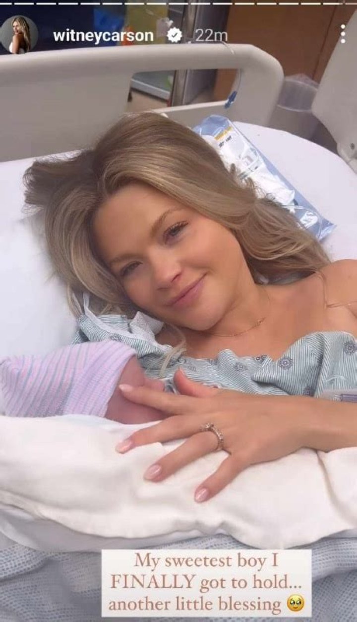 Witney Carson baby (1)